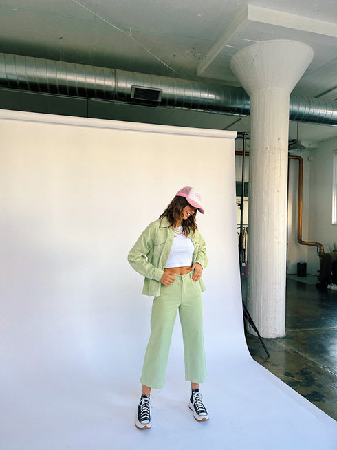 Sweet Emotion Corduroy Jacket// Sage